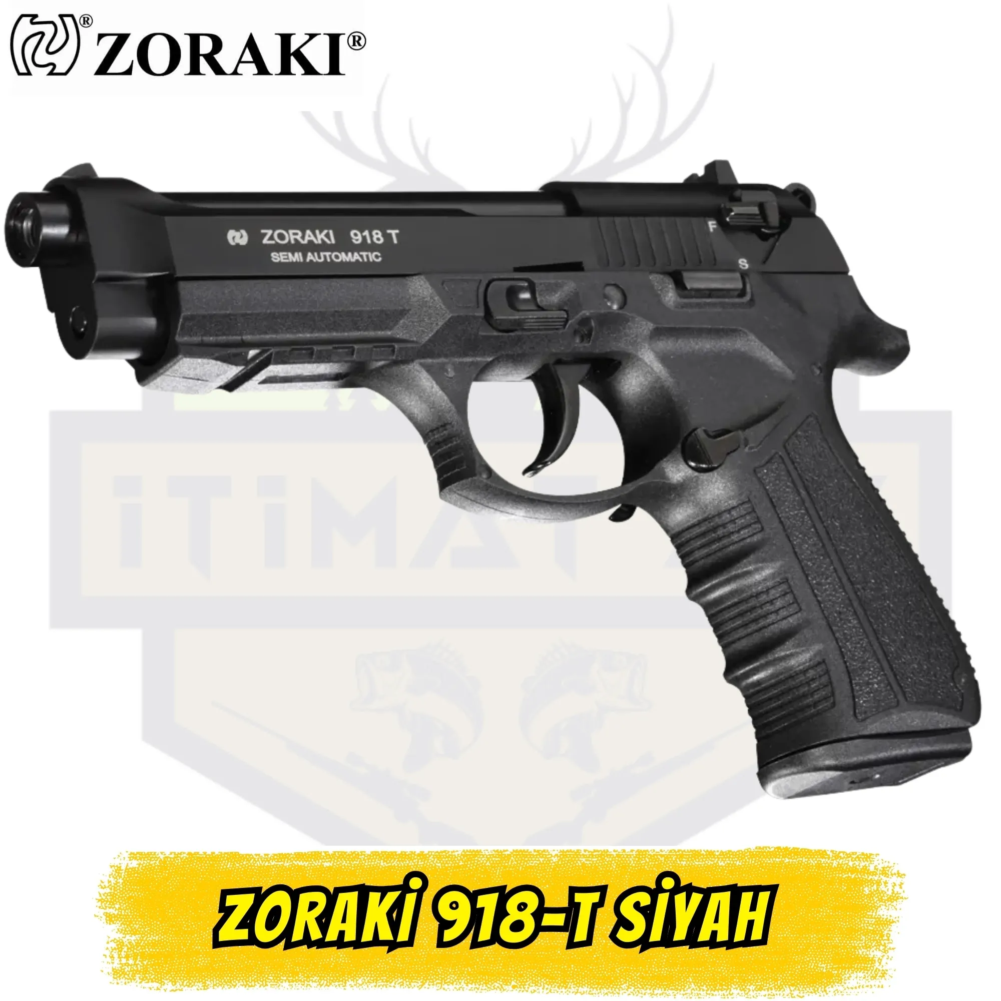 ZORAKİ 918 Kurusıkı Ses Tabancası SİYAH