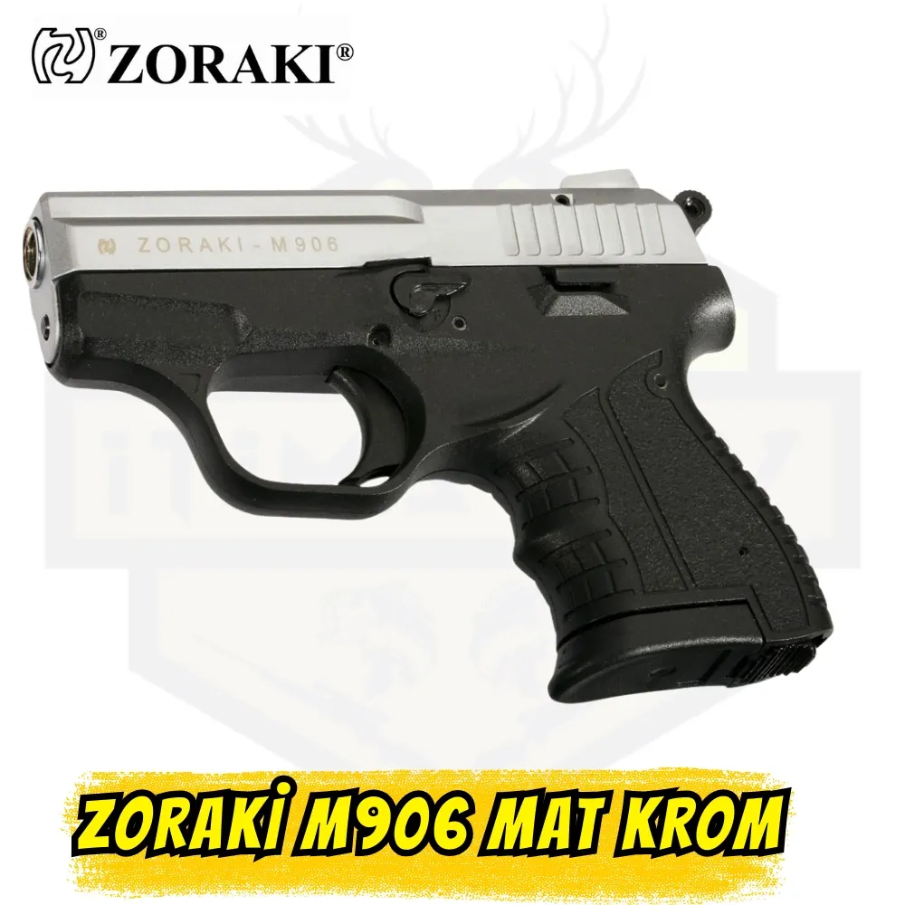Zoraki M906 Kurusıkı Tabanca - Mat Krom (Kompakt ve Leke Tutmaz)