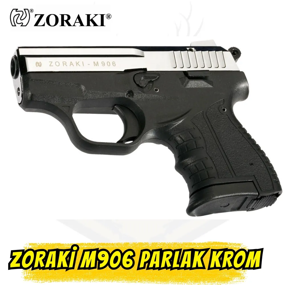 Zoraki M906 Kurusıkı Tabanca - Parlak Krom (Ayna Efektli Mikro Seri)