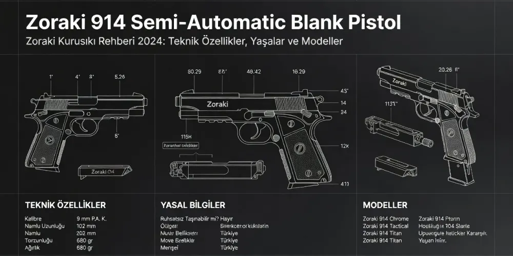 Zoraki Kurusıkı Rehberi 2026: Teknik Özellikler, Yasalar ve Modeller