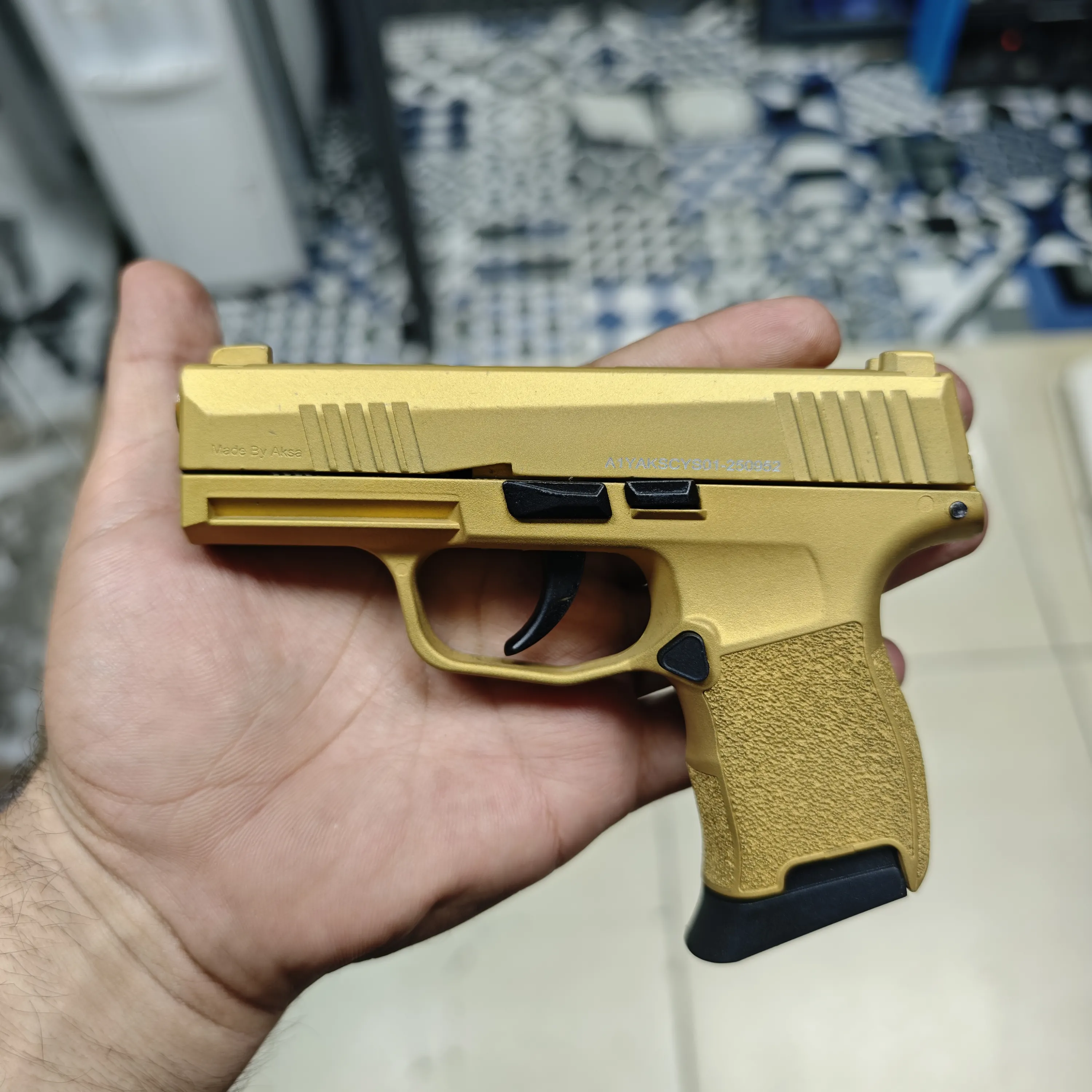 AKSA AK21 KURUSIKI SES TABANCASI GOLD