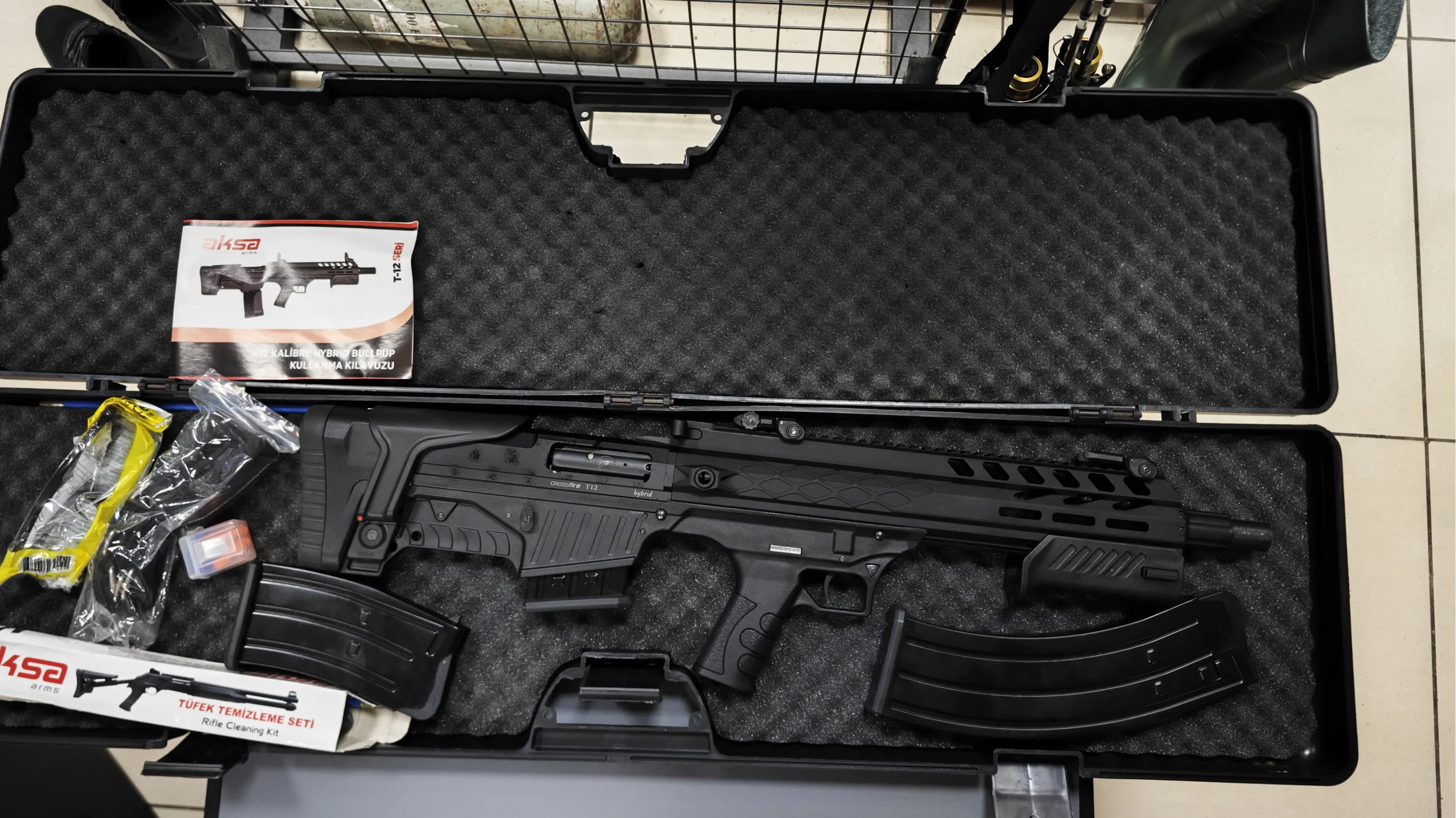 Crossfire T12 Bullpup Pompalı Otomatik - Pompalı Av Tüfeği (Çift Sistem)