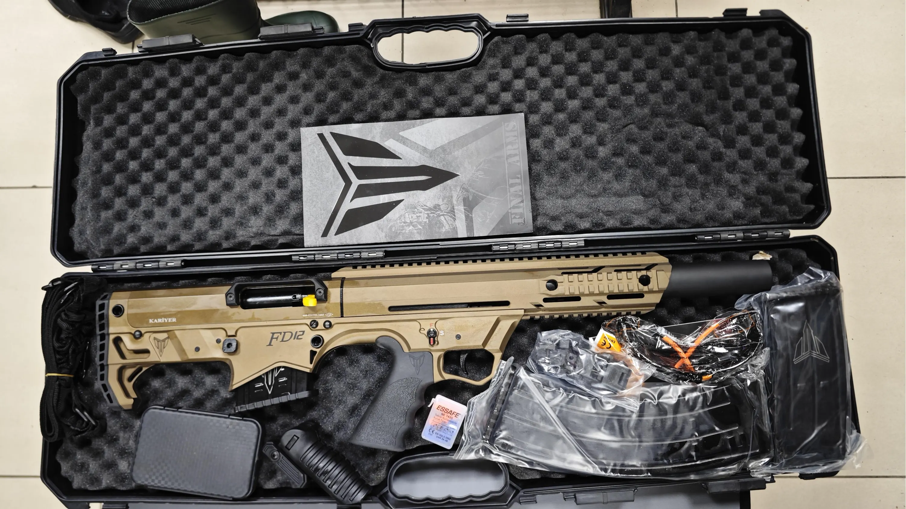 KARİYER FD12 BULPOP ŞARJÖRLÜ YARI OTOMATİK AV TÜFEĞİ BRONZE