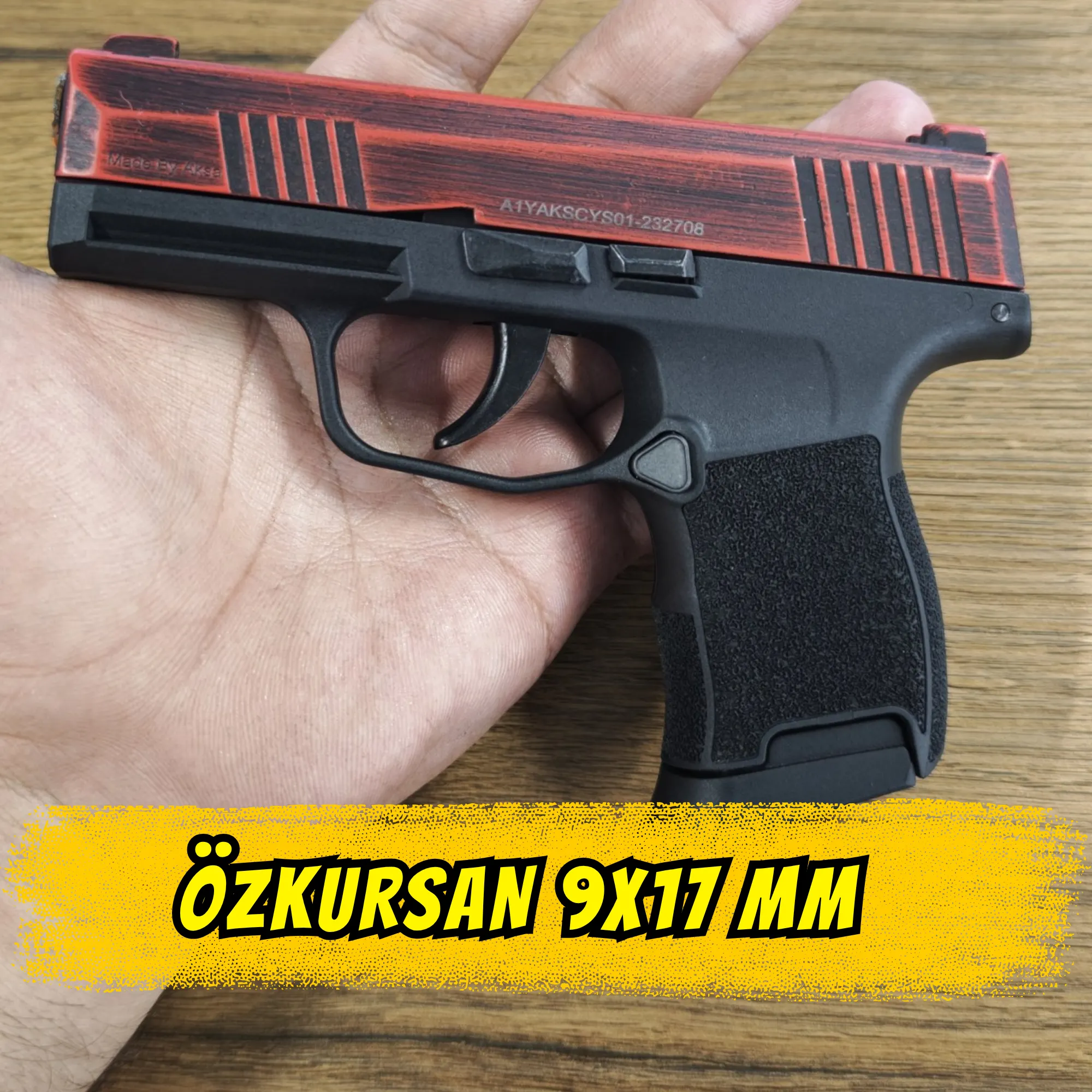 AKSA AK21 KURUSIKI SES TABANCASI KIRMIZI ESKİTME