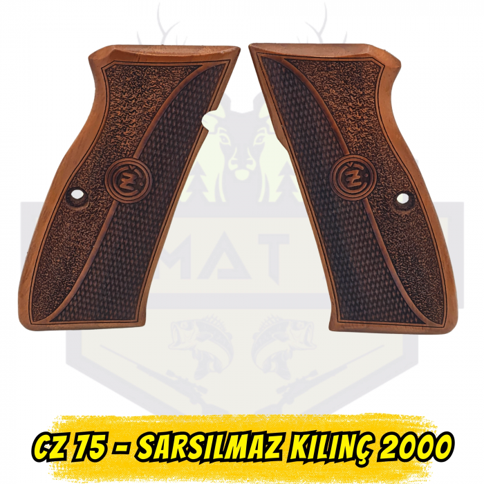 CZ 75 / Sarsılmaz Kılınç 2000 Uyumlu Hakiki Ceviz Ahşap Kabze
