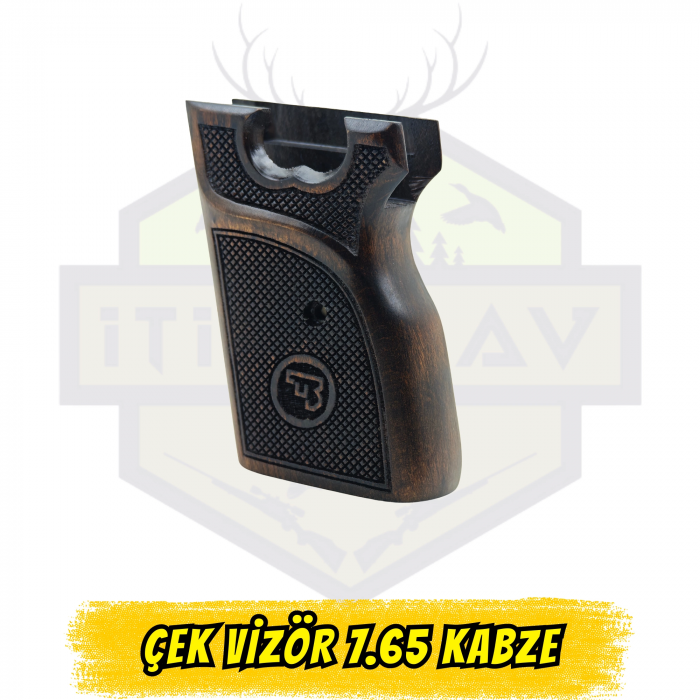 Çek Vizör (Vzor 50/70) 7.65 mm Tek Parça Ahşap Kabze - Logolu Özel