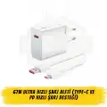 67W Ultra Hızlı Şarj Aleti (Type-C ve PD Hızlı Şarj Desteği)