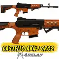 Castello AK42 Şarjörlü Av Tüfeği AK47 tipi AK47 KLONU AHŞAP GÖRÜNÜM CR02