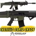 Castello CSR12 Şarjörlü Av Tüfeği SCAR tipi SCAR KLONU SİYAH-HAKİ CRS05