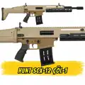 Hunt scx12 Şarjörlü Av Tüfeği scar tipi scar klonu ÇÖL SİYAH