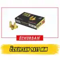 Özkursan 9x17 mm (380 Auto) FMJ 100 Grn Kısa 9 Tabanca Fişeği