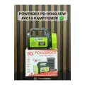 Powerdex PD-9090 Güneş enerjisi ile şarj olabilen radyolu 50W