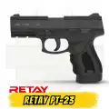 Retay PT-23 Kurusıkı Tabanca (Siyah - Taktik Model - 17+1 Kapasite)