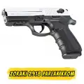 Zoraki 2918 Parlak Krom Kurusıkı Ses Tabancası (18+1 Kapasite)