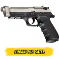 Zoraki 918 Saten Kurusıkı Ses Tabancası (Tam Metal - 18+1 Kapasite)