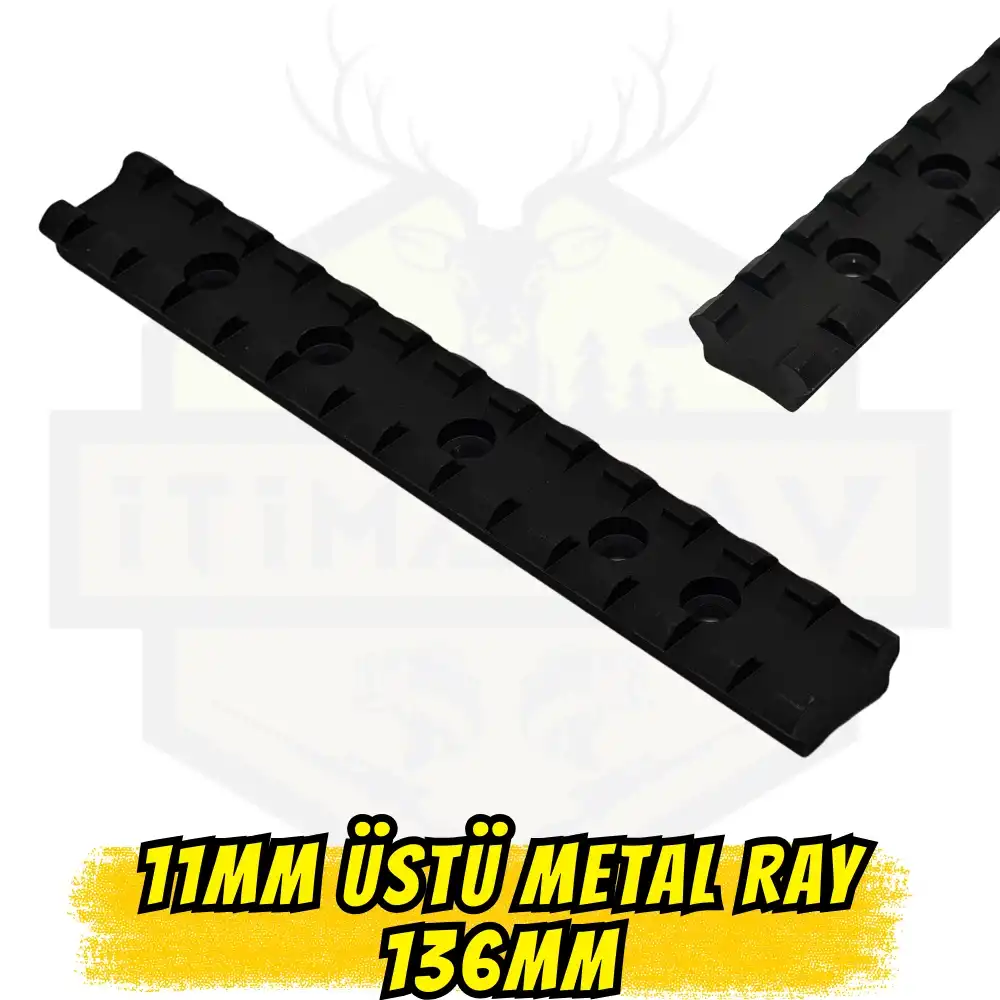 136mm Metal 11mm - 22mm Ray Çevirici Adaptör - 13 Kanallı Picatinny Ray