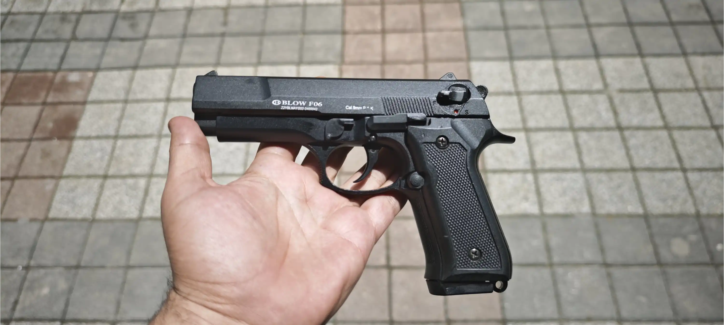 BLOW F06 Kurusıkı Ses Tabancası Siyah