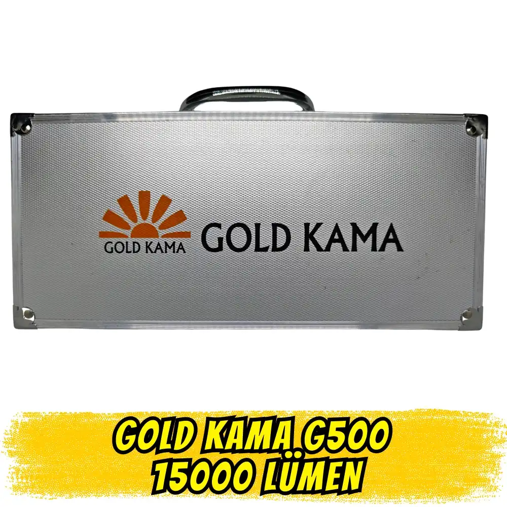 Gold Kama G500 Ultra Güçlü El Feneri (15.000 Lümen - 8 Pilli Set)