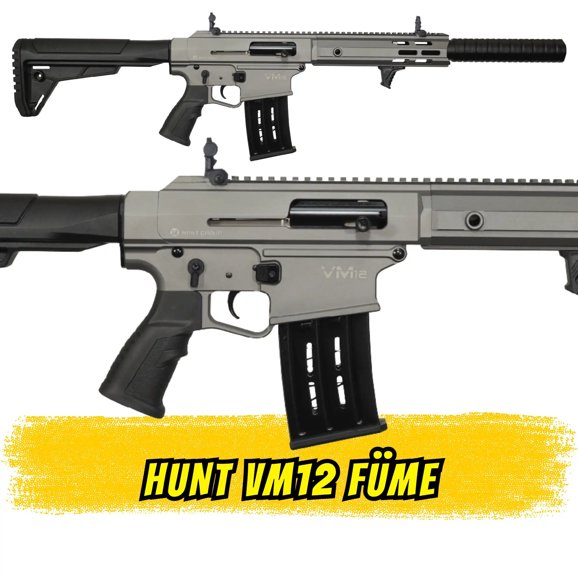 Hunt VM12 Şarjörlü Av Tüfeği M16 tipi FÜME