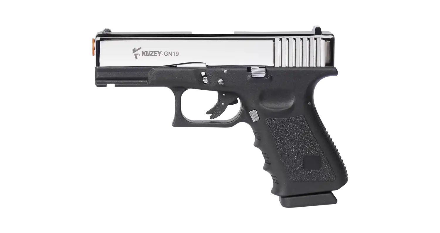 KUZEY GN19 Kurusıkı Ses Tabancası Parlak Krom