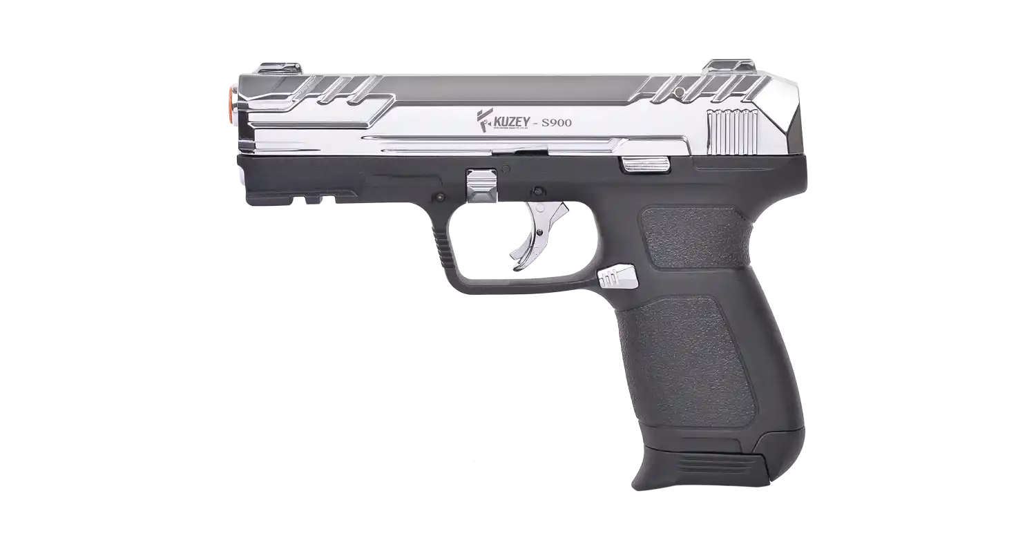 KUZEY S900 Kurusıkı Ses Tabancası Parlak Krom