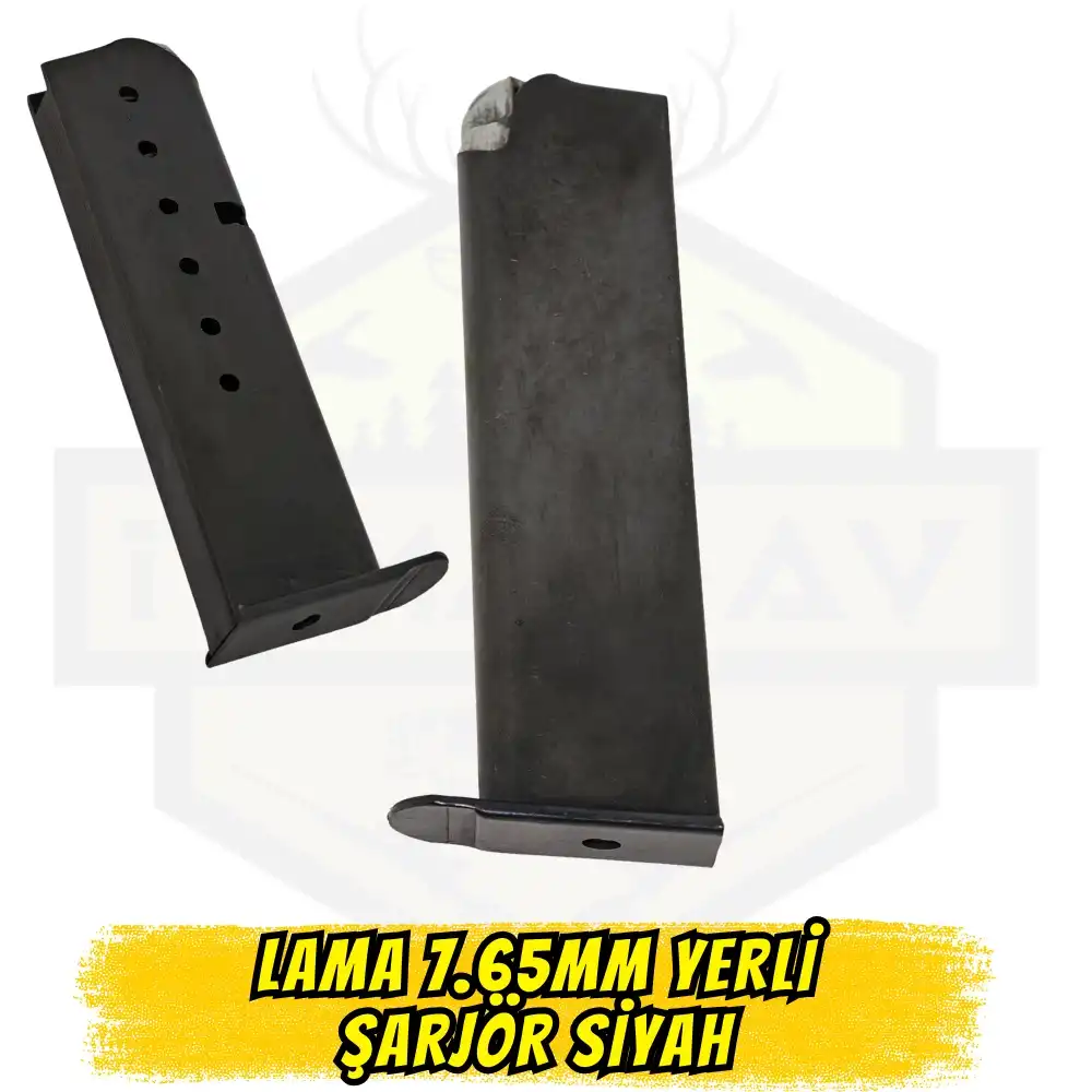 Lama 7.65mm Tabanca Şarjörü (Yerli Üretim - Siyah)