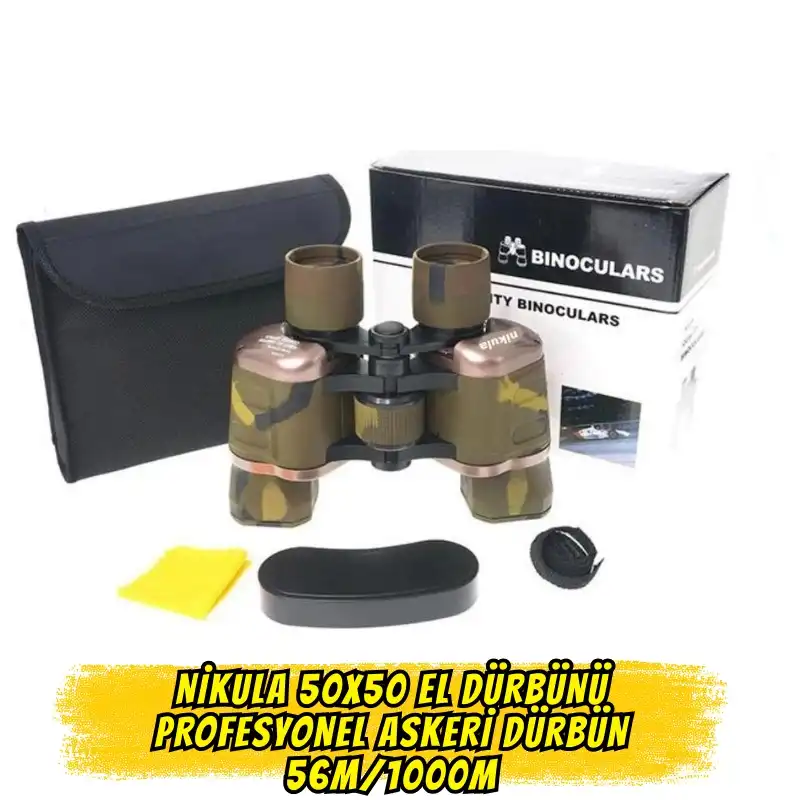 NİKULA 50X50 EL DÜRBÜNÜ Profesyonel Askeri Dürbün 56M/1000M
