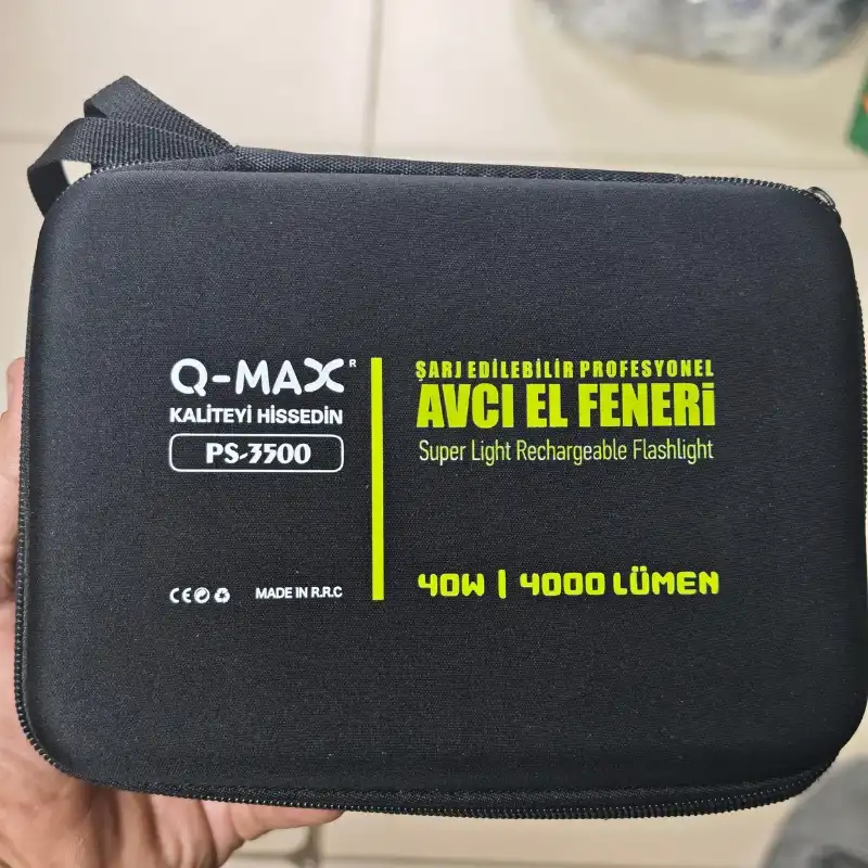 O-MAX PS-3500 4000LÜMEN 40W PROFESSİONAL UZUN MENZİL EL FENERİ