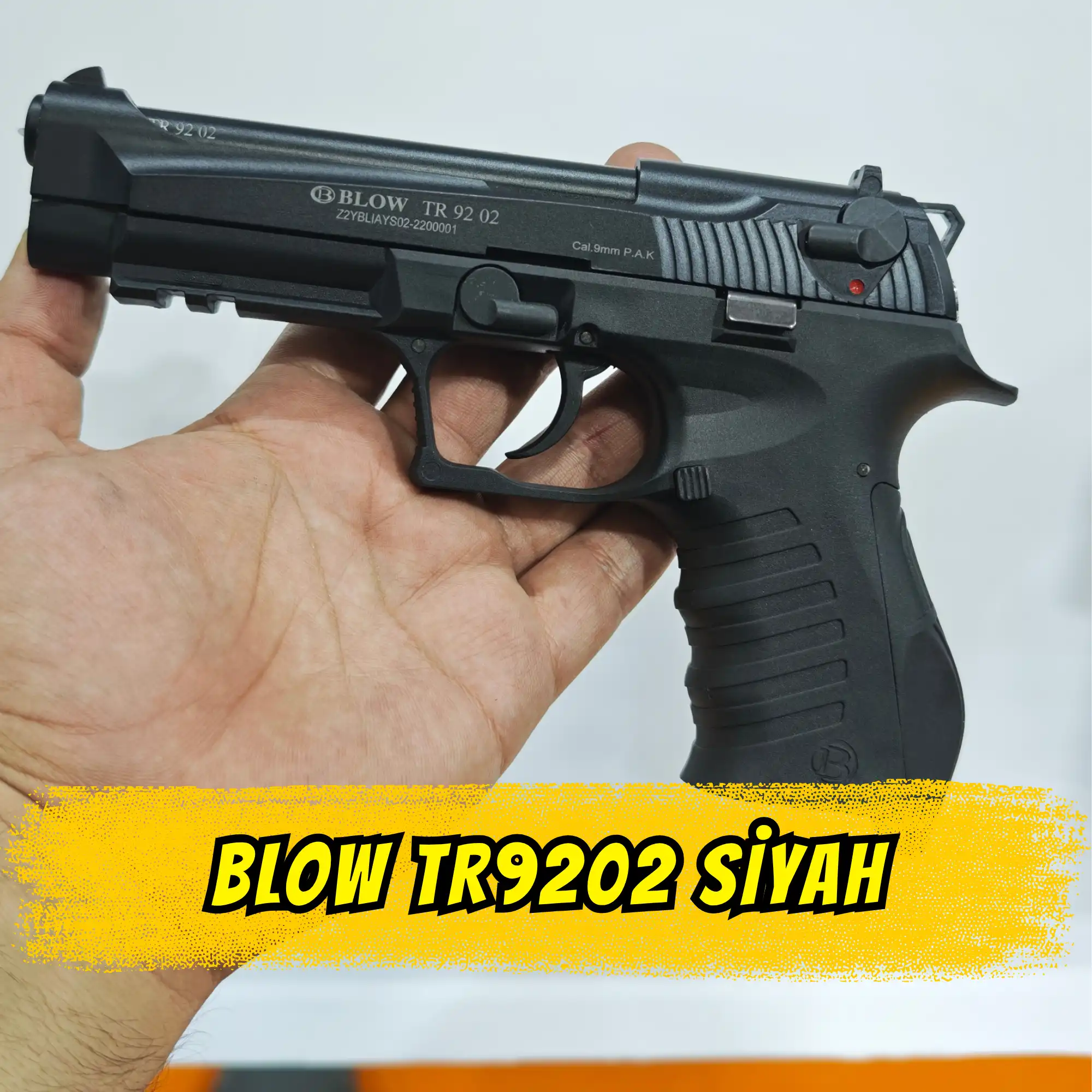 BLOW TR92 Kurusıkı Ses Tabancası Siyah