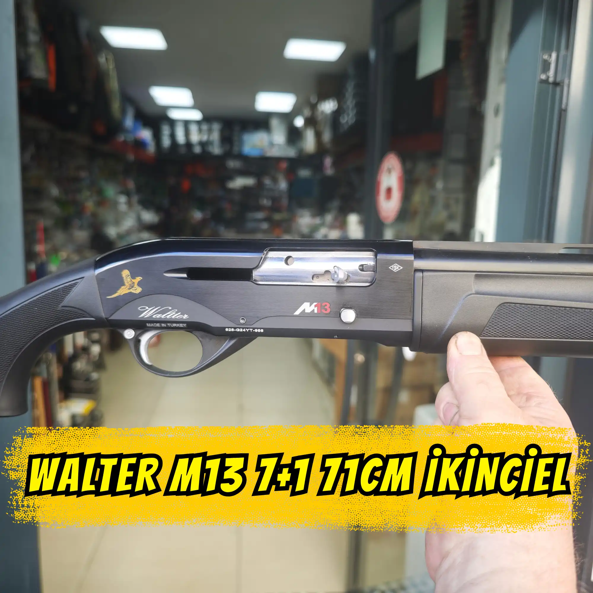 WALTER M13 YARI OTMATİK AV TÜFEĞİ 71CM 7+1 (İkinciel)