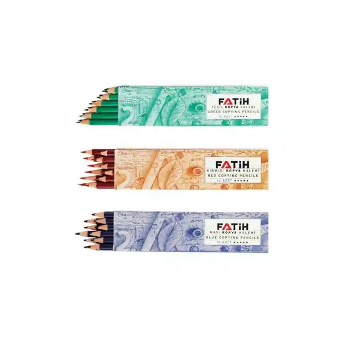 Kırmızı 12li - Yeşil 12li - Mavi 12li Kopya Kalemi B.s