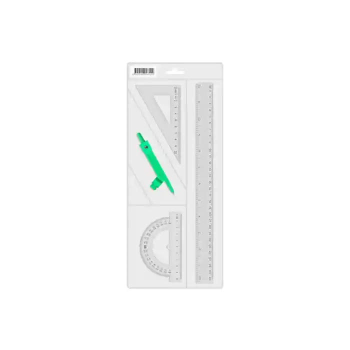 00812 PERGELLİ EKONOMİK ÇİZİM SETİ 30 CM CETVELLİ