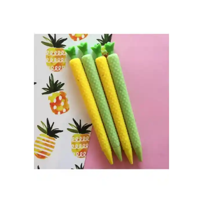 Ananas Şeklinde Uçlu Kalem - 3d Silikon Uçlu Kalem 0.7 - 1 Adet