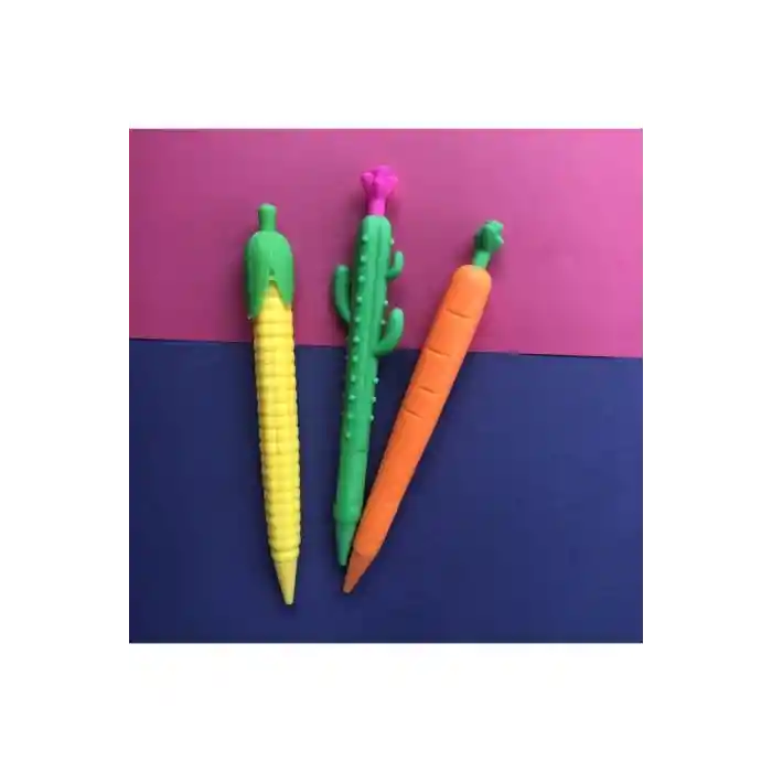 Havuç Mısır Kaktüs Uçlu Kalem 3lü Set