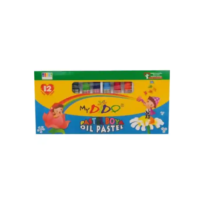 12 Renk My Dido Pastel Boya Karton Kutu Köşeli Sd622