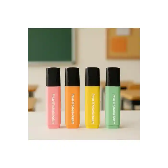 Pastel Fosforlu Kalem 4 Renk 4lü Paket (s)