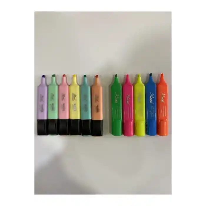 11li Fosforlu Set Pastel Renkler Fosforlu +canlı Renk Set11