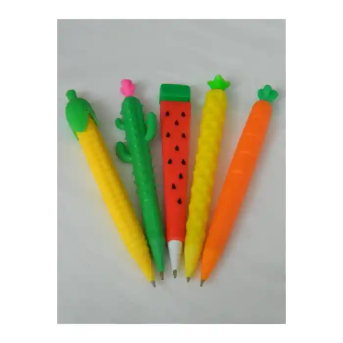 Versatil Kalem Seti 5li 0,7 Uçlu (KARPUZ, HAVUÇ, MISIR, KAKTÜS, ANANAS)
