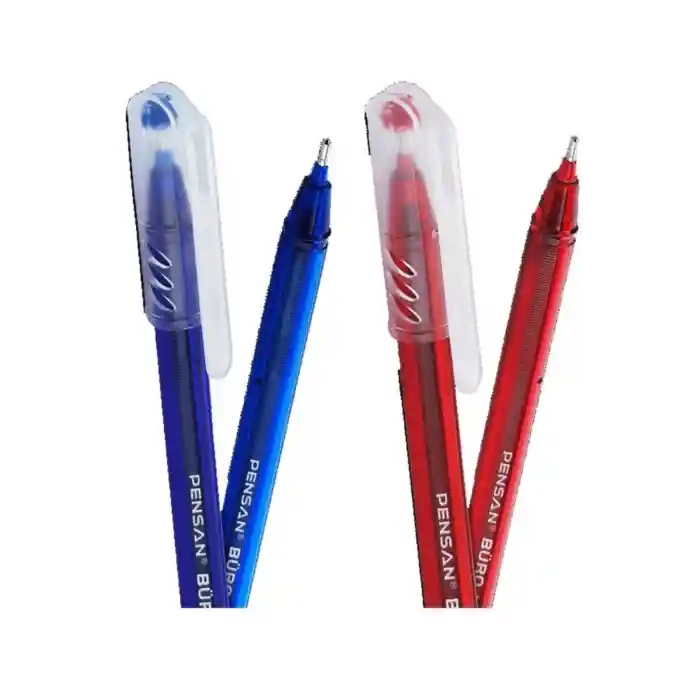 Büro Tükenmez 1mm 2270 Mavi + Kırmızı 20li Paket