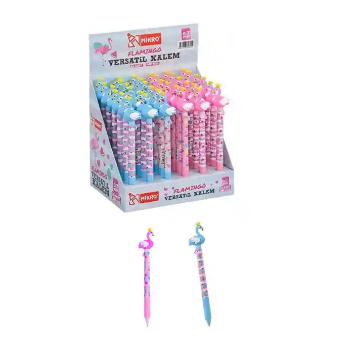 0.7 Flamingo Kalem Pembe Ve Mavi 2li Set
