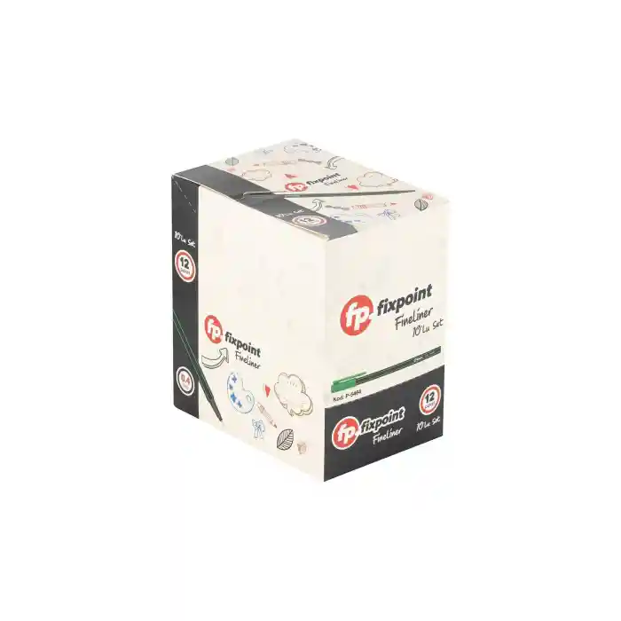 Fineliner Kalem Klipsli 10lu FixPoint P-5464