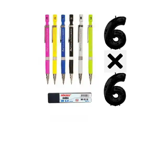 2.0 mm Uçlu Versatil Kalem 6lı Set Uç ve Kalem