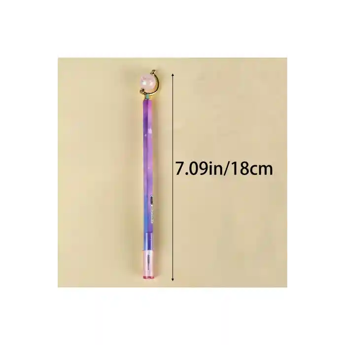 4 Adet Rüya Gibi Yıldızlı Cam Gezegen Jel Kalem Seti- Yazmayı Sihirli Hale Getirin!