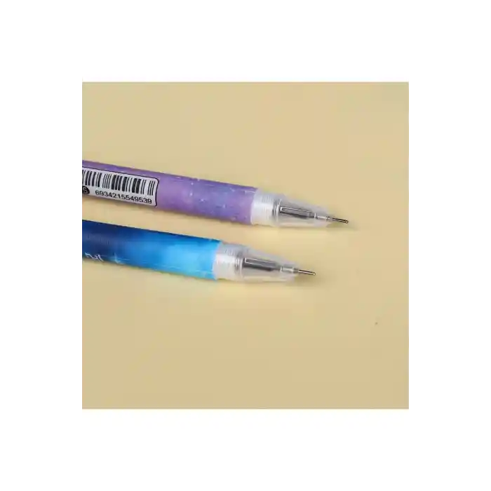 4 Adet Rüya Gibi Yıldızlı Cam Gezegen Jel Kalem Seti- Yazmayı Sihirli Hale Getirin!