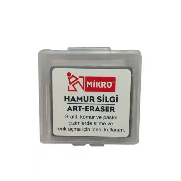 HAMUR SİLGİ-ART ERASER 1 ADET GRİ  (PLASTİK KUTULU)