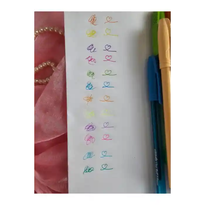 Lineball 12 Renkli Tükenmez Kalem Seti 6 Pastel 6 Neon Renk (1 Adet)