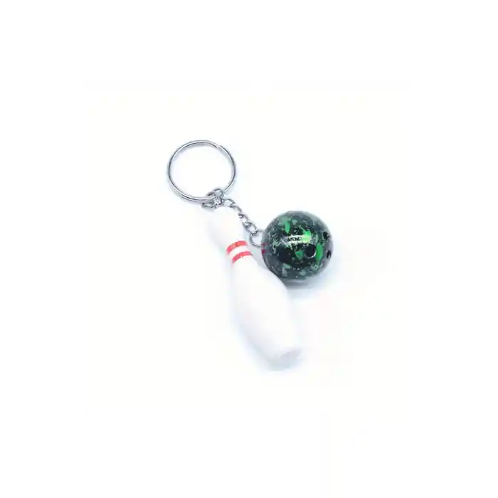 Bowling Topu Ve Pin (labut) Detaylı Sportif Bowling Charm Anahtarlık