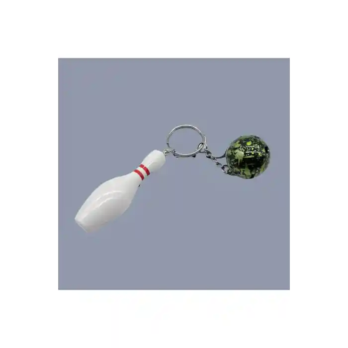Bowling Topu Ve Pin (labut) Detaylı Sportif Bowling Charm Anahtarlık