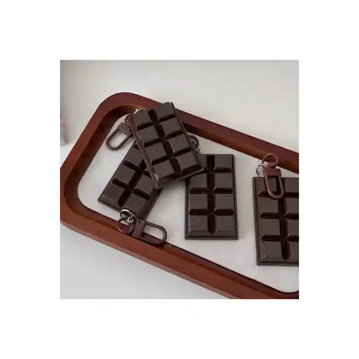 Tatlı Tutkusu Çikolata Bar Şekilli Charm Anahtarlık