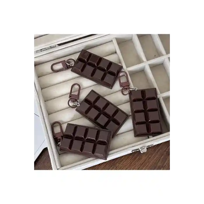 Tatlı Tutkusu Çikolata Bar Şekilli Charm Anahtarlık